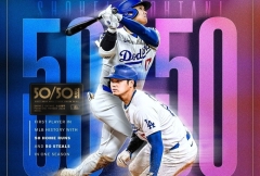 历史第一！创造MLB历史的大谷翔平50加50