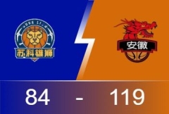 NBL战报：祖布西奇43分11篮板&杨文博24分 江苏国藏119-84大胜江苏国藏