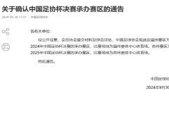 官方：苏州赛区将承办明年足协杯决赛 比赛场地为苏州奥体中心体育场地